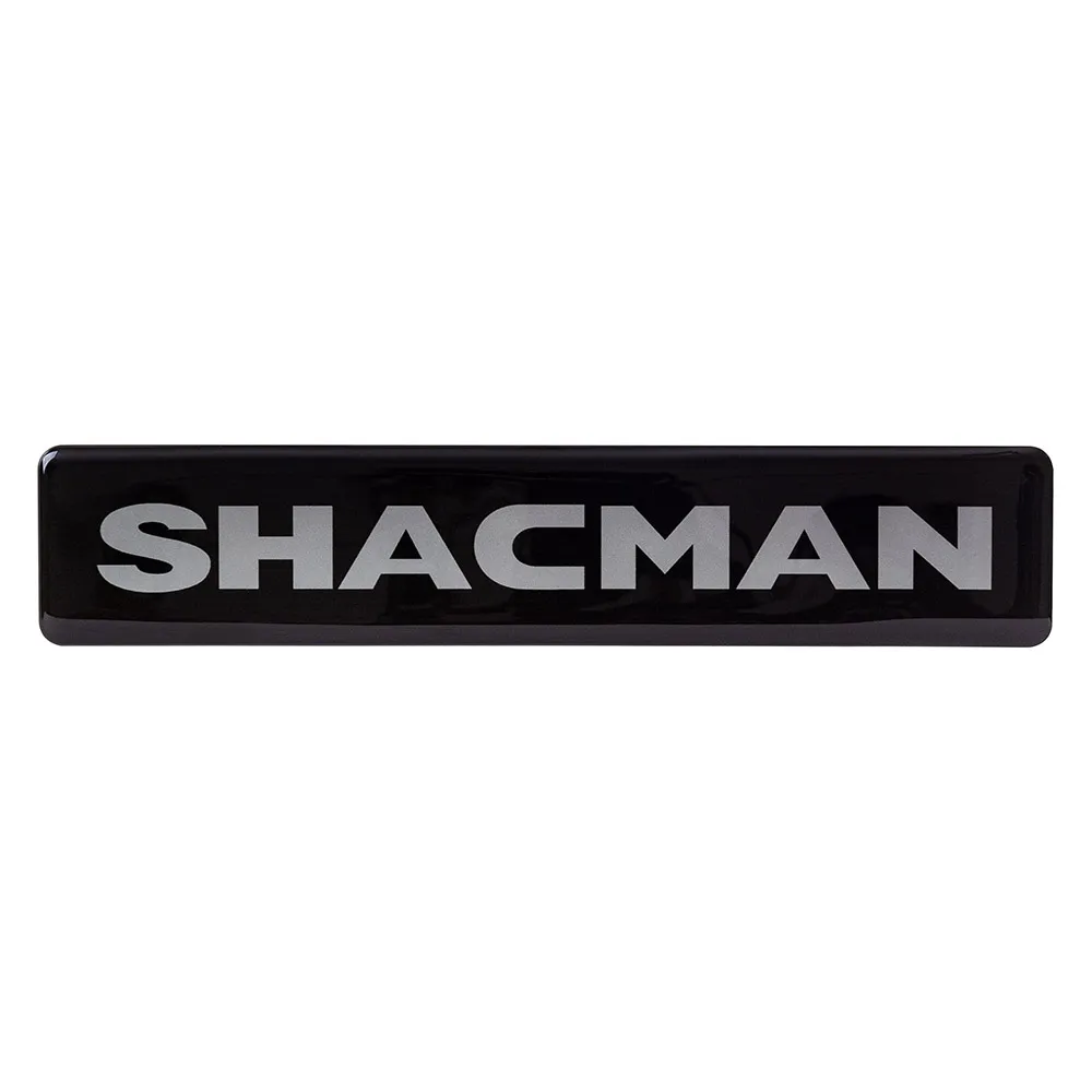 Объемная наклейка VT SHACMAN (200х40мм, черная)