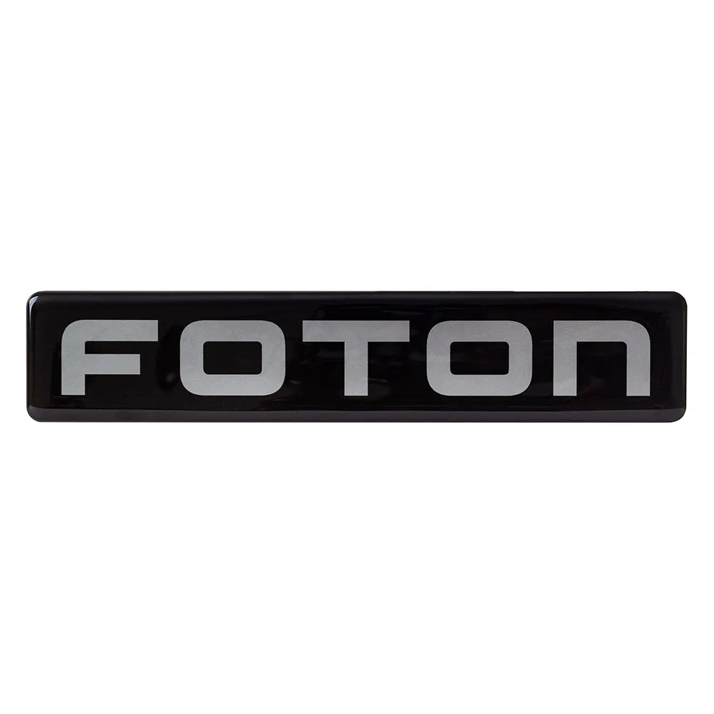 Объемная наклейка VT FOTON (200х40мм, черная)