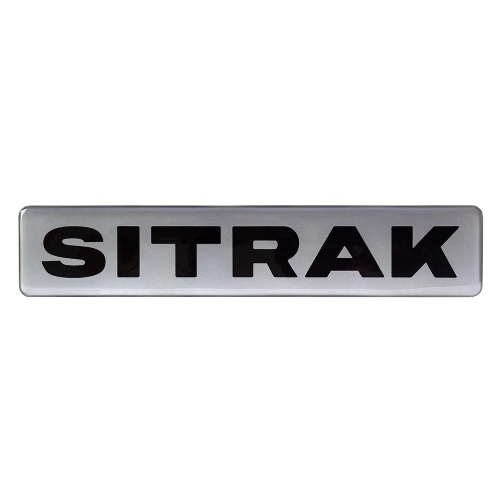 Объемная наклейка VT SITRAK (200х40мм, серая)