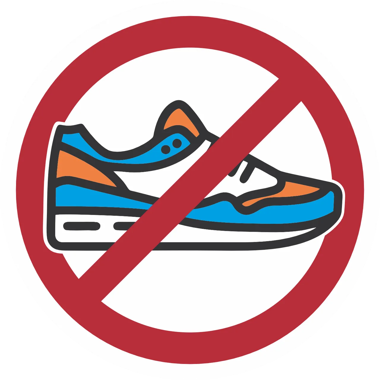 Наклейка VT NO SHOES 8