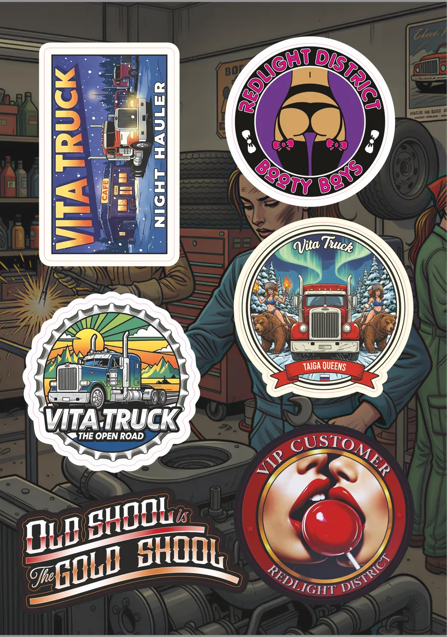 Набор наклеек VT STICKER PAСK-9