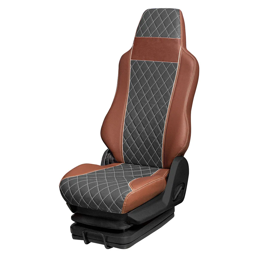 83 Чехлы Премиум VOLVO FH-13 от 2013 (2 ремня) 2 выс.сид. с рычагами откидывания спинки