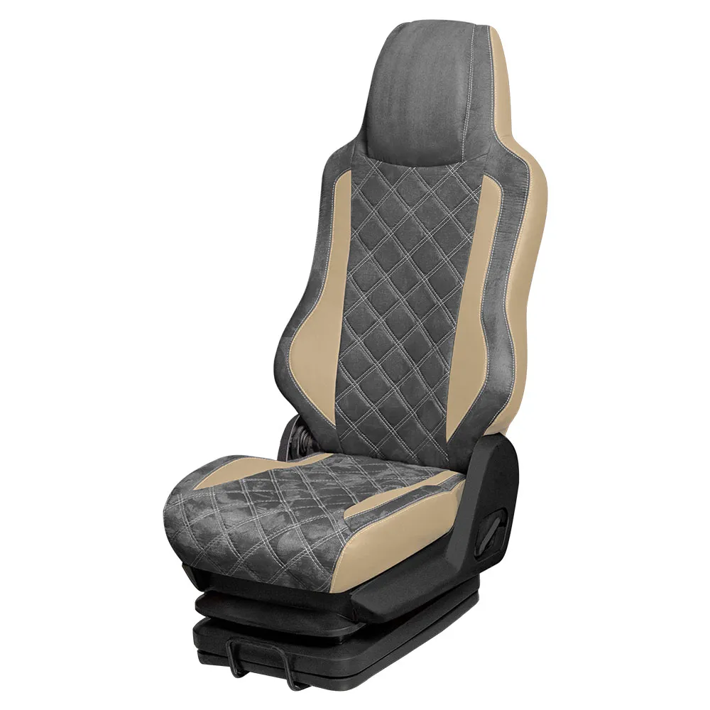 93 Чехлы Люкс VOLVO FH/FM/FL 12 2002-2013г. (2 ремня) 2 выс.сид. с рычагами откидывания спинки